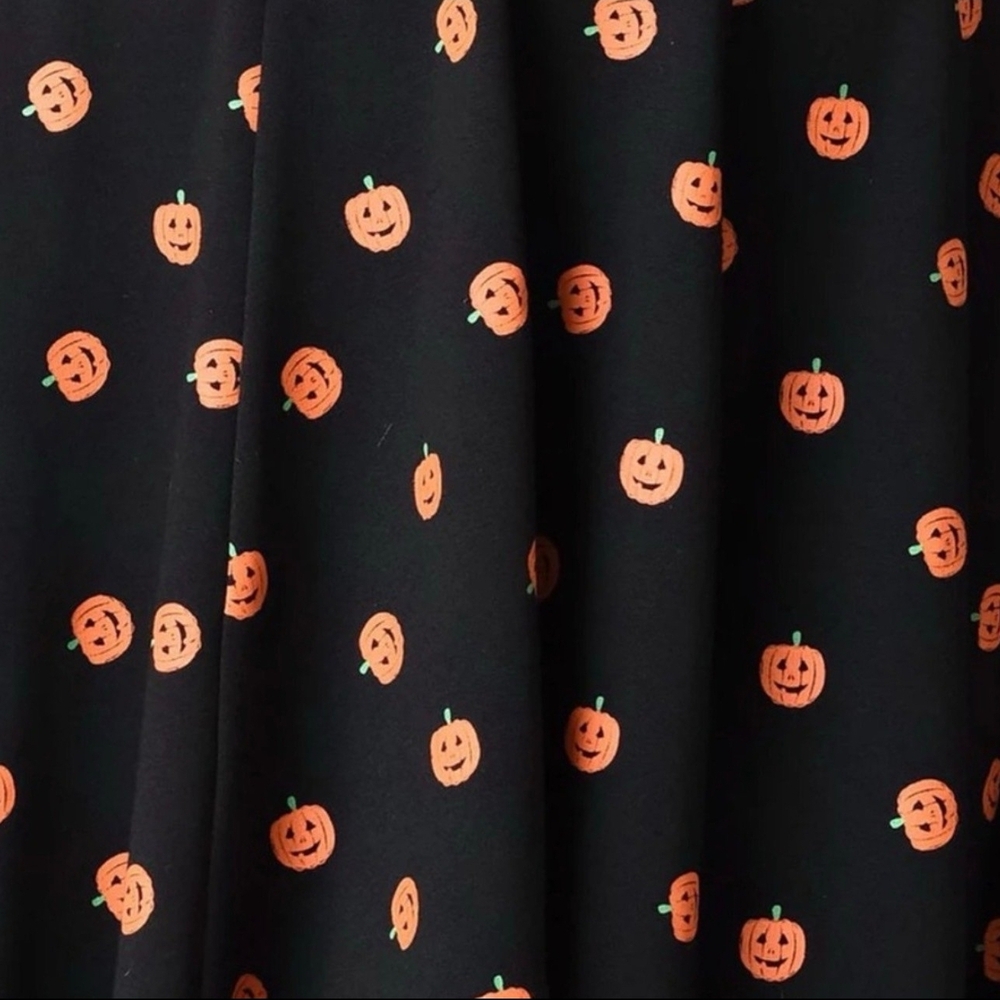 Modcloth Black and Orange Polka Dot Dress - Picture 5 of 14